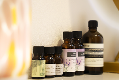 オイルが並ぶ様子