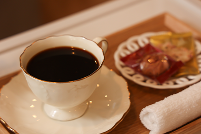 コーヒーとお菓子